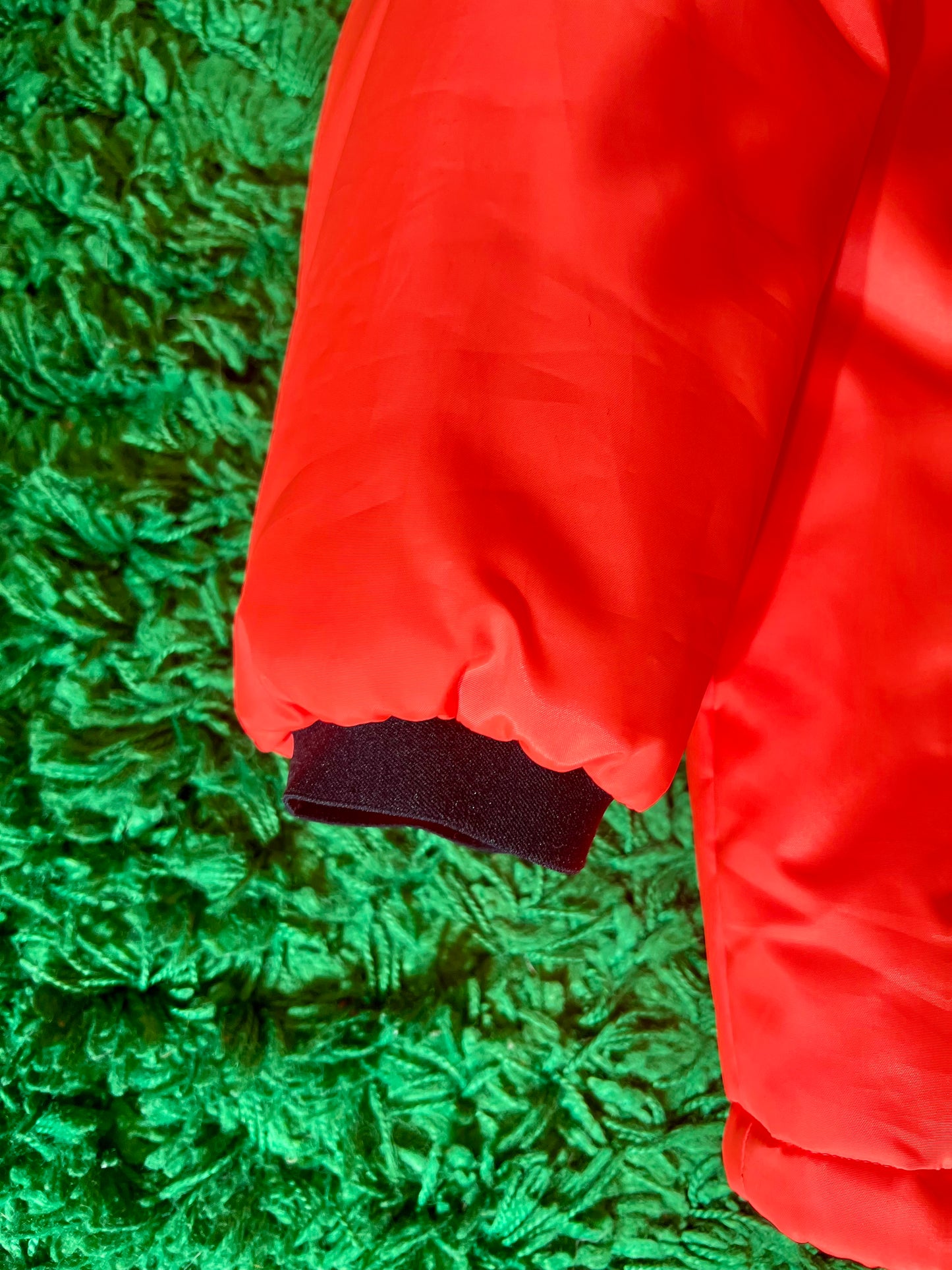 2018 “Fluorescent Tangerine” Prada x Linea Rossa Nylon Puffer - S