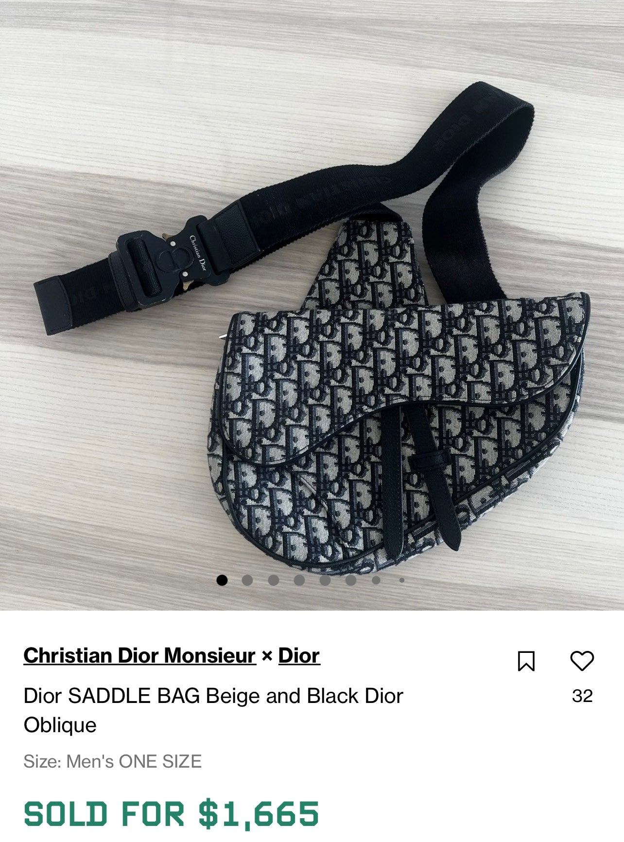 Dior Oblique Saddlebag - (Used 3x)