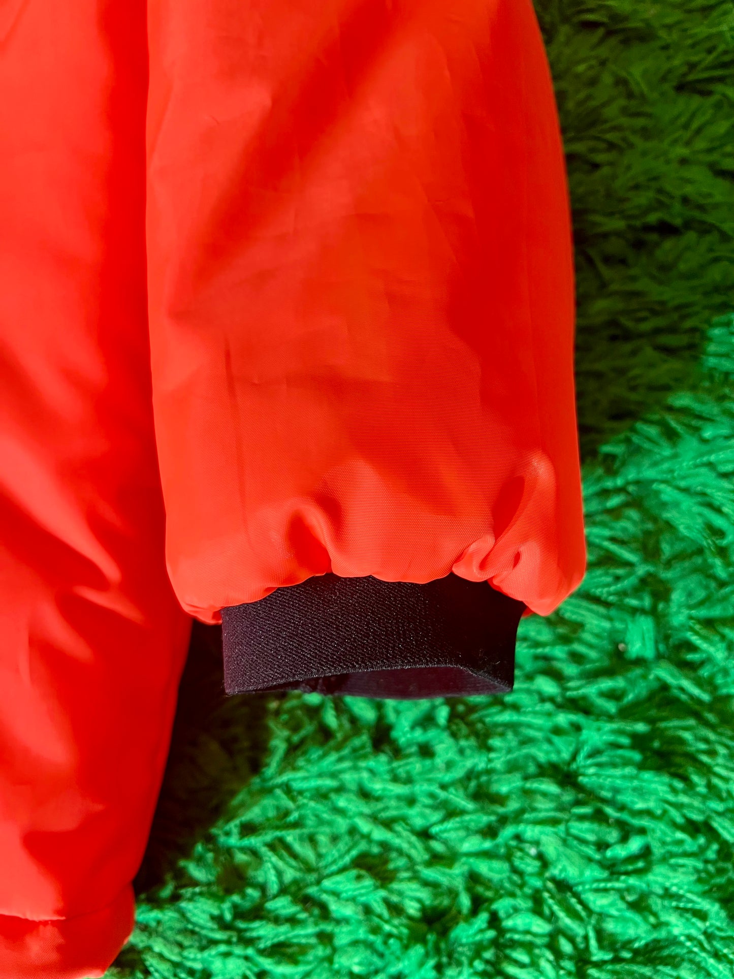 2018 “Fluorescent Tangerine” Prada x Linea Rossa Nylon Puffer - S