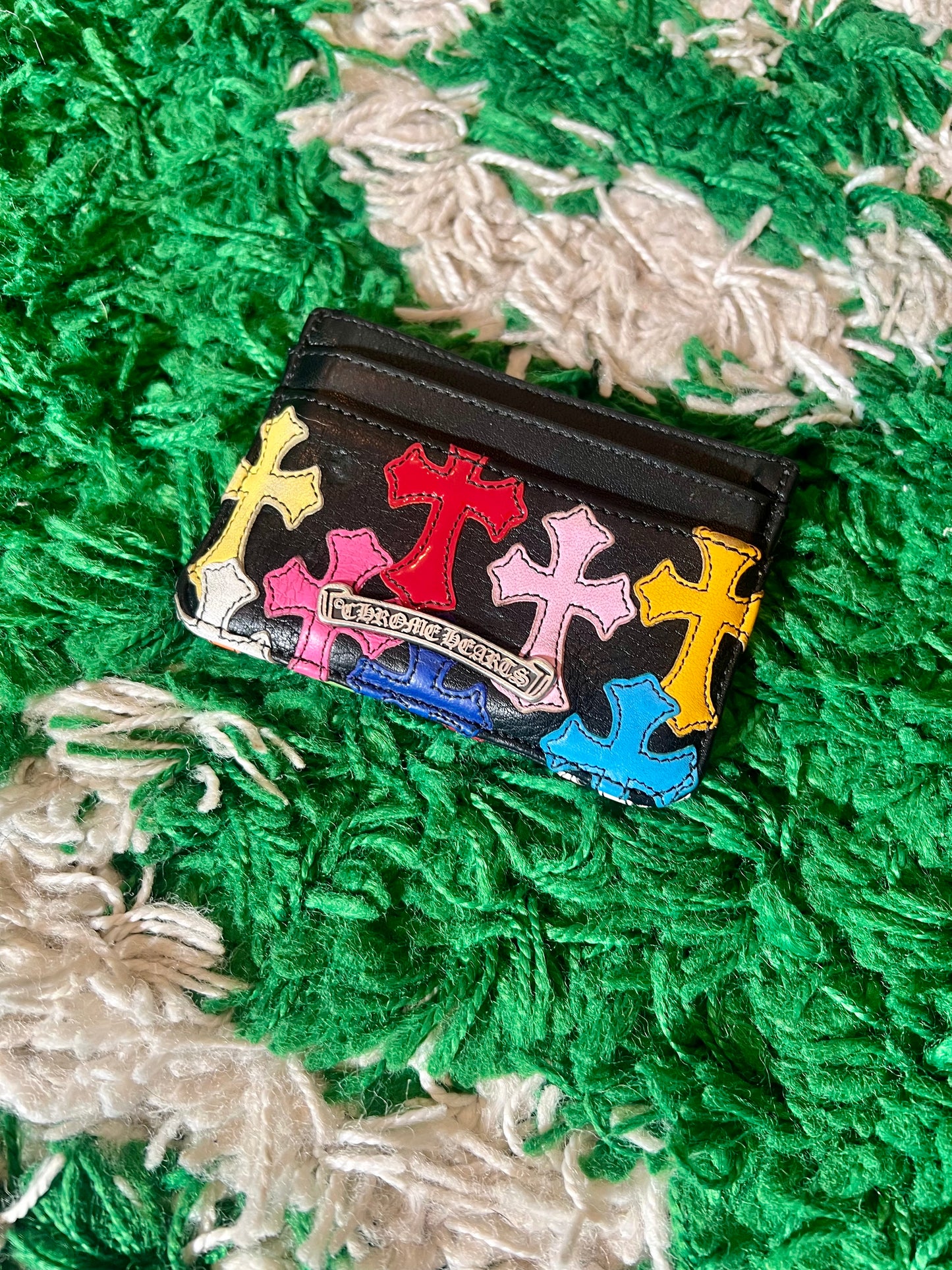 GRAIL Chrome Hearts Multicolored Cross Card Holder - Preowned