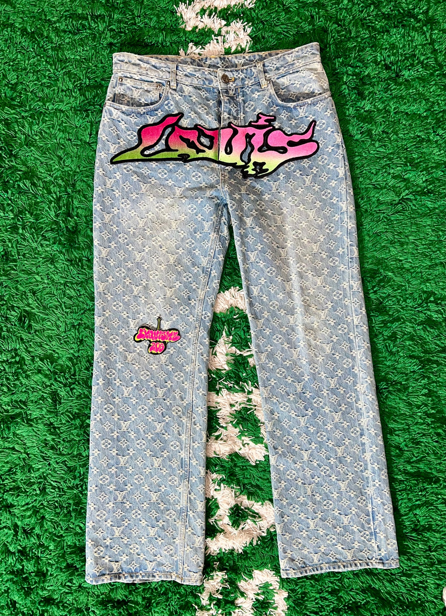 Louis Vuitton x Virgil Abloh “Graffiti Jeans - Size 33 - Gently Worn