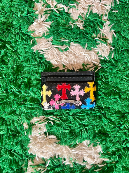 GRAIL Chrome Hearts Multicolored Cross Card Holder - Preowned