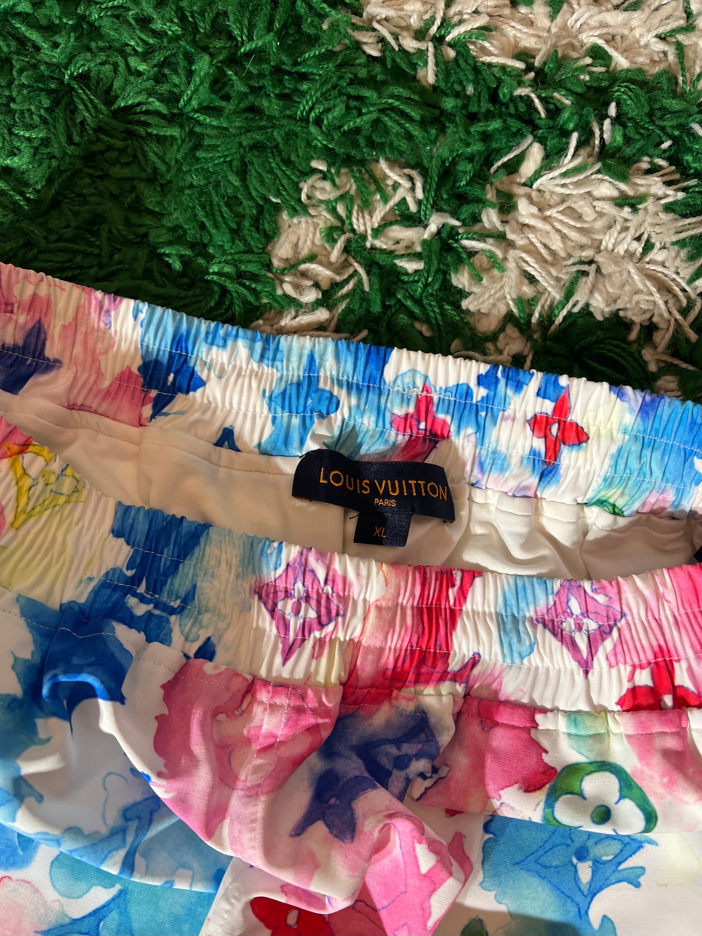 Louis Vuitton Watercolor Swim Trunks - XL